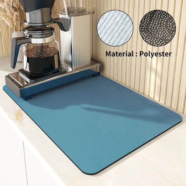 Super Absorbent Sink & Counter Drain Pad – Quick-Dry Mat