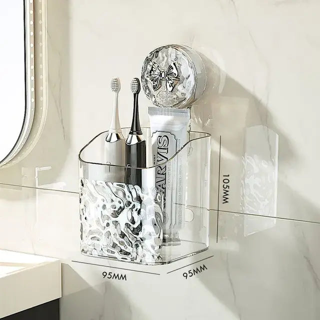 Suction Cup Wall Shelf – No-Drill Bathroom & Kitchen Organizer