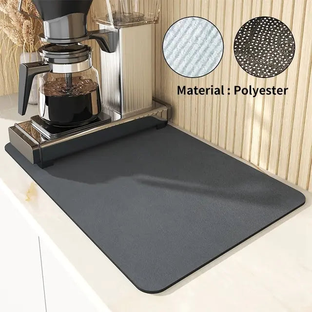 Super Absorbent Sink & Counter Drain Pad – Quick-Dry Mat