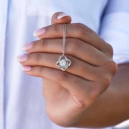 “Forever Connected” Love Knot Necklace Gift for the Graduate