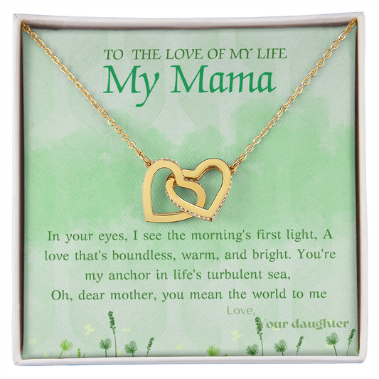 Interlocking Hearts Necklace for Mom – A Symbol of Never-Ending Love