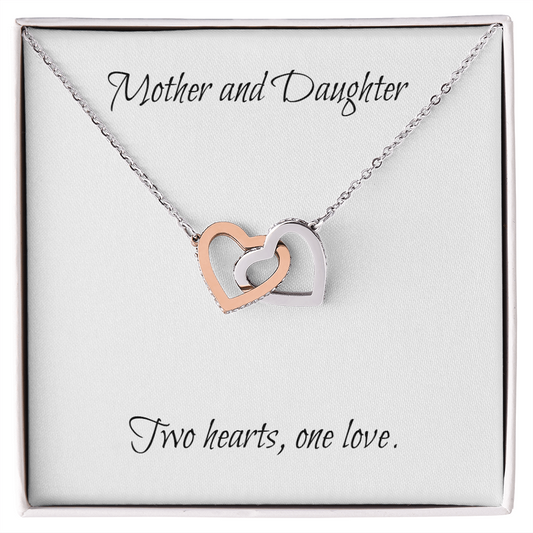 Mother & Daughter Connecting Hearts Necklace – A Bond That Never Breaks