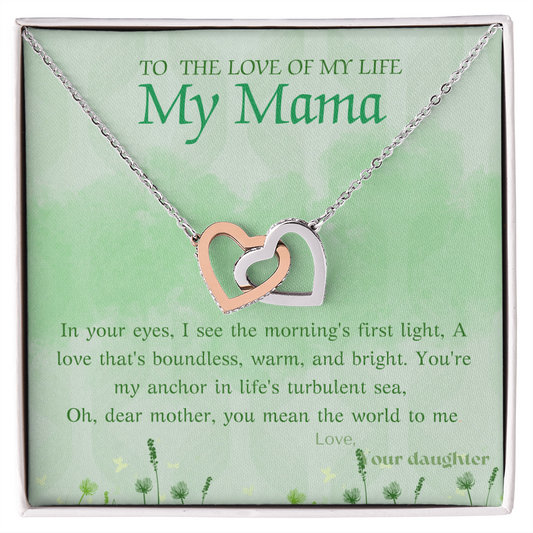 Interlocking Hearts Necklace for Mom – A Symbol of Never-Ending Love