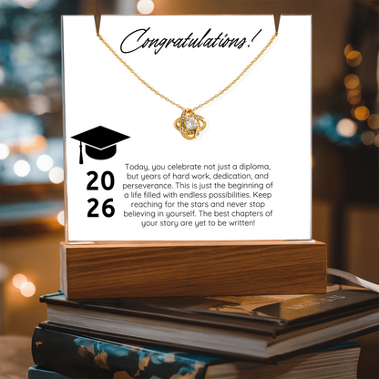 Forever Proud Graduation Acrylic & Necklace Bundle