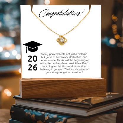 Forever Proud Graduation Acrylic & Necklace Bundle