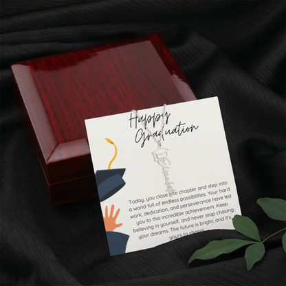Graduation Gift Name Necklace – Custom Script Pendant
