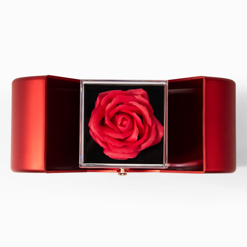 Alluring Beauty Necklace & Rose Heart Box Gift Set for Mom